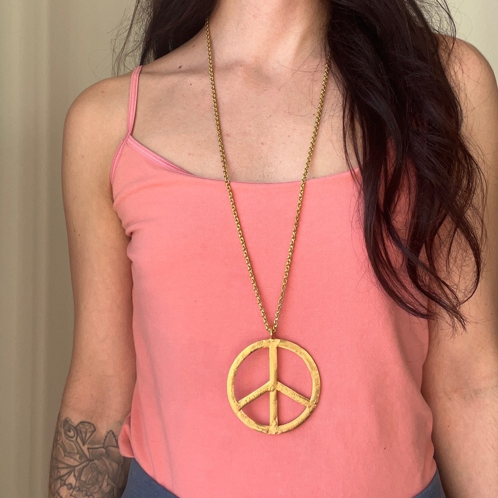 Dubai🏺24k Gold Plated ☮️ Necklace